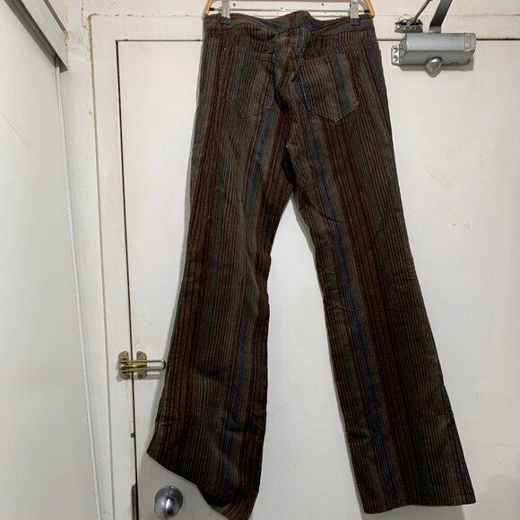 VINTAGE JEAN BASIC LOW RISE CORDUROY STRIPED PANTS SIZE 10 - Picture 3 of 10